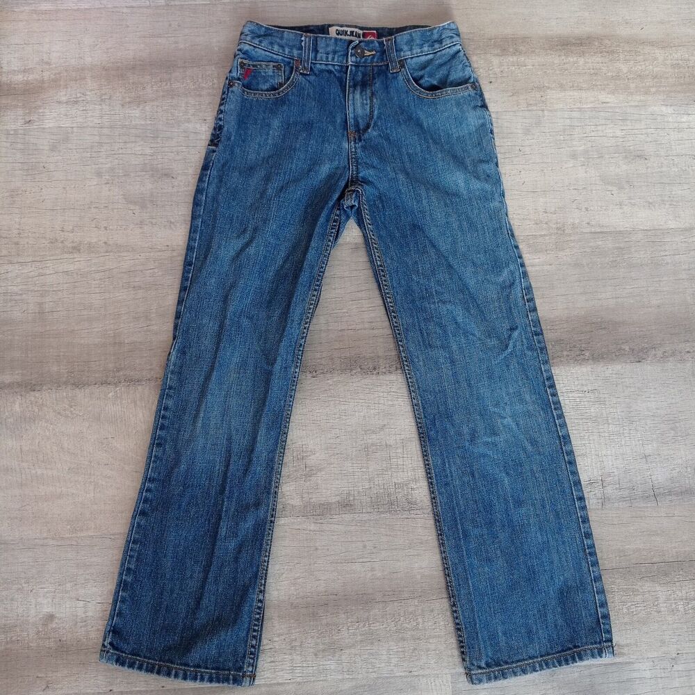 Quicksilver Quik Jeans Womens 27 Blue Straight Zip Pockets Denim Y2K